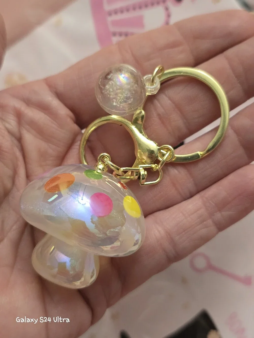 Mushroom Bag Charm/ Keychain NEW